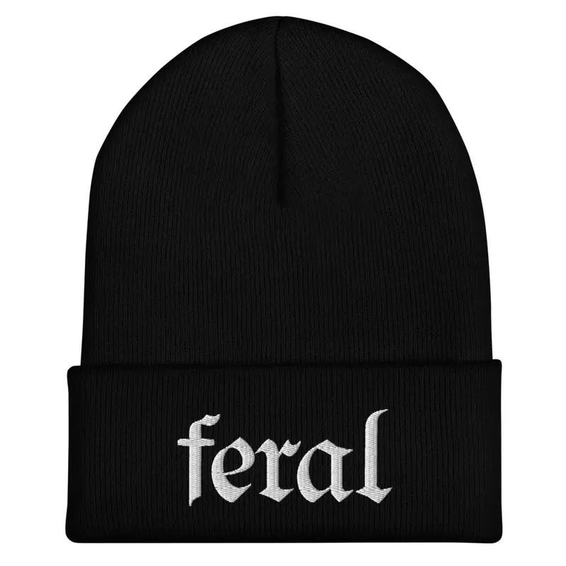 Feral Embroidered Beanie